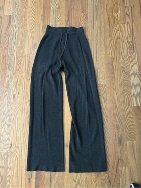 Uniqlo Women's Wide Leg Knit Pants in Black